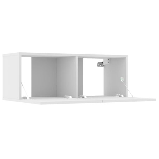 vidaXL 8 Piece TV Cabinet Set White Engineered Wood - Image 4
