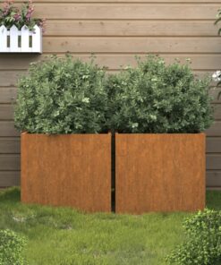 vidaXL Planters 2 pcs 42x40x39 cm Corten Steel