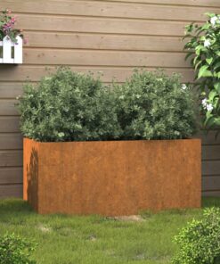 vidaXL Planter 62x30x29 cm Corten Steel