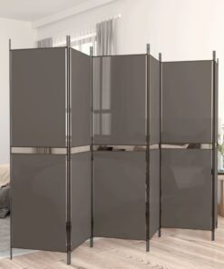 vidaXL 6-Panel Room Divider Anthracite 300x180 cm Fabric