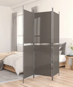 vidaXL 3-Panel Room Divider Anthracite 150x220 cm Fabric