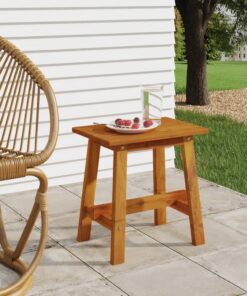 vidaXL Stool 45x29x45 cm Rectangular Solid Wood Acacia