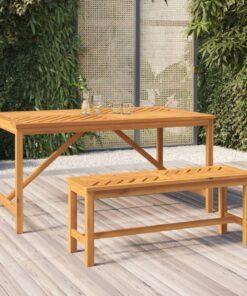 vidaXL Garden Bench 110 cm Solid Wood Acacia