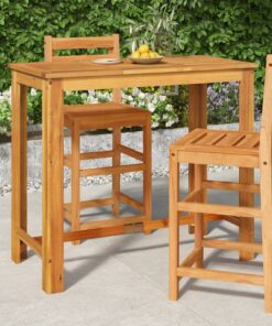 vidaXL Garden Bar Table 120x60x105 cm Solid Wood Acacia