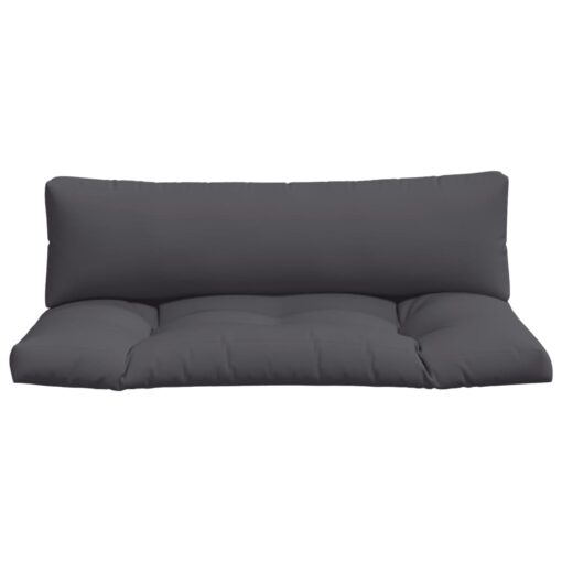 vidaXL Pallet Cushions 2 pcs Anthracite Fabric - Image 2