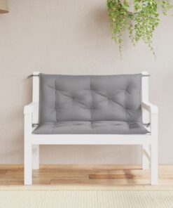 vidaXL Garden Bench Cushions 2pcs Grey 100x50x7 cm Oxford Fabric