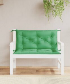 vidaXL Garden Bench Cushions 2pcs Green 100x50x7 cm Oxford Fabric