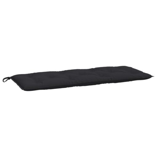 Garden Bench Cushions 2pcs Black 120x50x7cm Oxford Fabric - Image 2