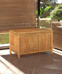 vidaXL Garden Storage Box 90x52x55cm Bamboo