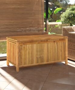 vidaXL Garden Storage Box 110x52x55cm Bamboo