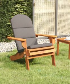 vidaXL Adirondack Garden Chair with Cushions Solid Wood Acacia