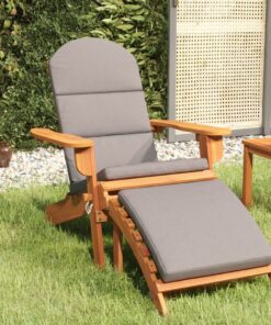 vidaXL Adirondack Garden Chair with Footrest Solid Wood Acacia