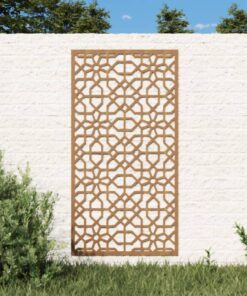 vidaXL Garden Wall Decoration 105x55 cm Corten Steel Moorish Design