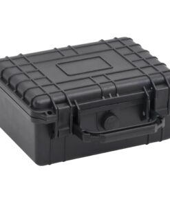 vidaXL Portable Flight Case Black 24x19x11 cm PP