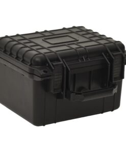 vidaXL Portable Flight Case Black 27x25x18 cm PP