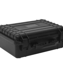 vidaXL Portable Flight Case Black 47x36x18 cm PP