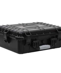 vidaXL Portable Flight Case Black 52x40x19 cm PP