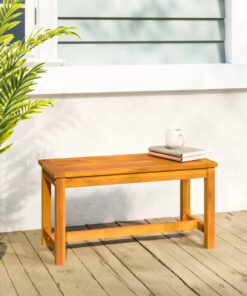 vidaXL Garden Bench 80x35x45 cm Solid Wood Acacia