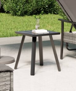 vidaXL Garden Table Anthracite 34x34x38 cm Steel