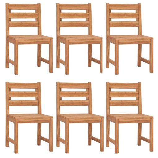 vidaXL 7 Piece Garden Dining Set Solid Wood Teak - Image 2