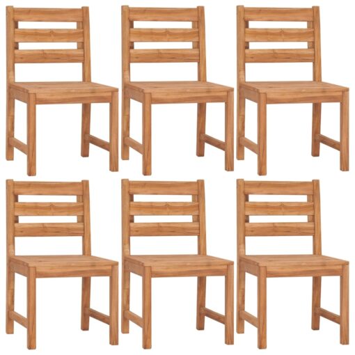 vidaXL 7 Piece Garden Dining Set Solid Wood Teak - Image 2