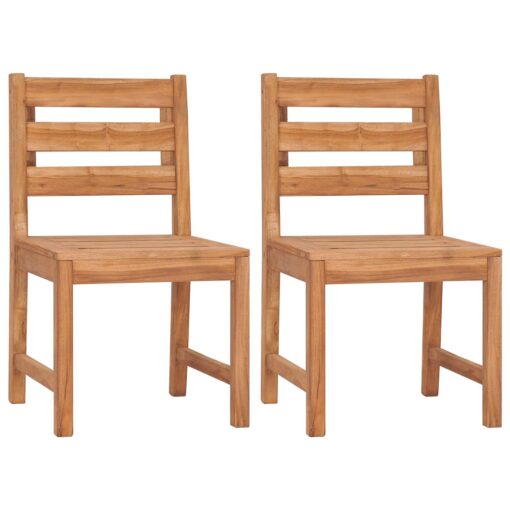  4 Piece Garden Dining Set Solid Wood Teak - Image 4