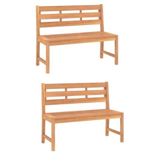  4 Piece Garden Dining Set Solid Wood Teak - Image 2