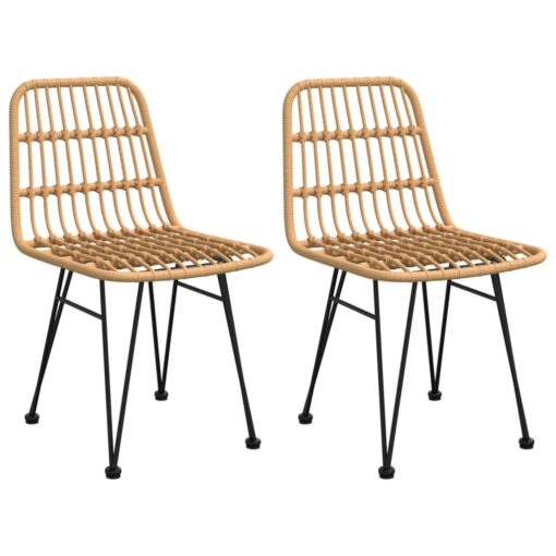  3 Piece Garden Dining Set Poly Rattan - Image 2