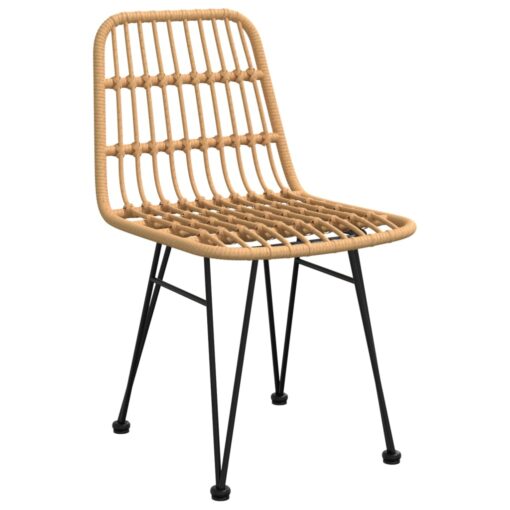  3 Piece Garden Dining Set Poly Rattan - Image 3