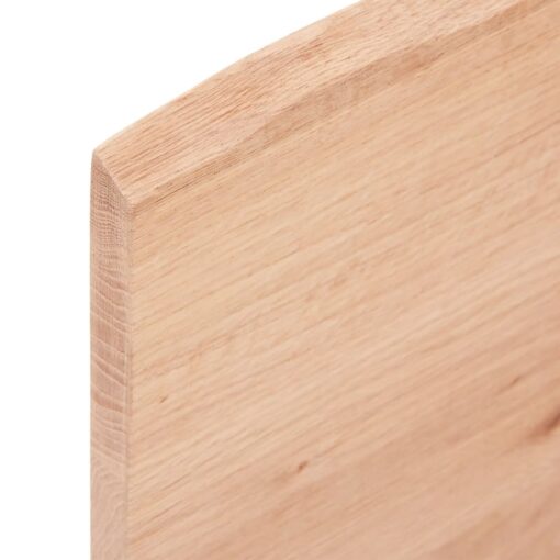Bathroom Countertop Light Brown 80x60x2 cm Treated Solid Wood - Image 3