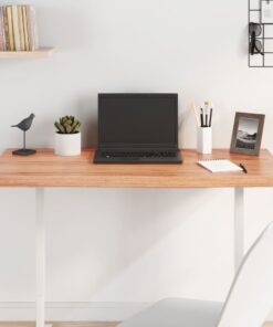 vidaXL Table Top Light Brown 100x50x(2-4) cm Treated Solid Wood Oak