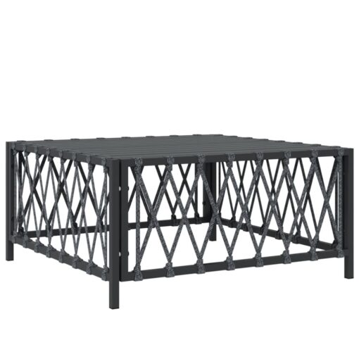 vidaXL 6 Piece Garden Lounge Set with Cushions Anthracite Steel - Image 4