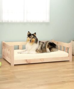 vidaXL Dog Bed 95.5x65.5x28 cm Solid Wood Pine