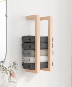 vidaXL Towel Rack 23x18x60 cm Solid Wood Pine