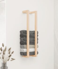 vidaXL Towel Rack 23x18x90 cm Solid Wood Pine