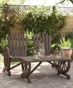 vidaXL 2 Piece Garden Lounge Set Solid Wood Fir
