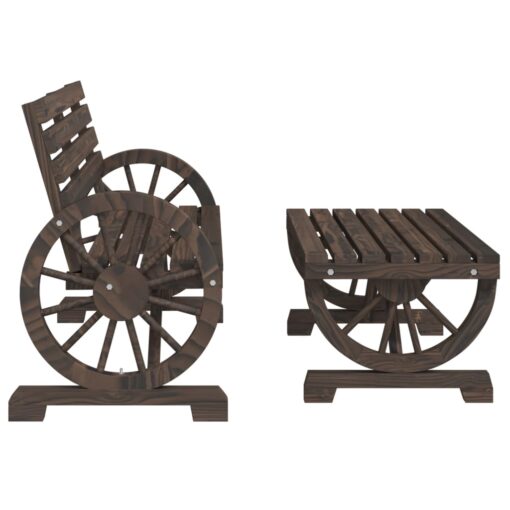 2 Piece Garden Lounge Set Solid Wood Fir - Image 2