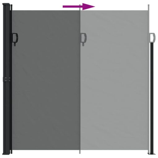 Retractable Side Awning Anthracite 200x300 cm - Image 3