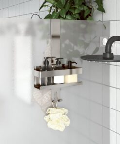 vidaXL Hanging Shower Caddy Brushed 304 Stainless Steel