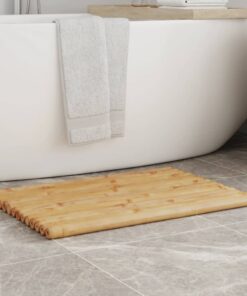 vidaXL Bath Mats 2 pcs 70x50 cm Bamboo