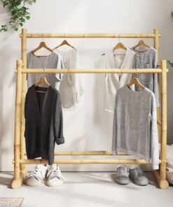 vidaXL Clothes Rack 100x30x100 cm Bamboo