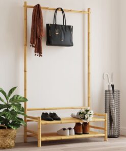 vidaXL Clothes Rack with Shelves 103x40x183 cm Bamboo