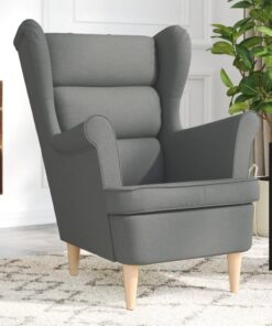 vidaXL Armchair Dark Grey 74x84x100 cm Fabric