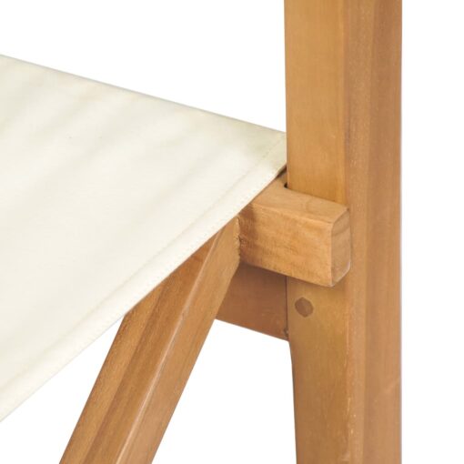 Folding Director's Chair Solid Teak Wood - Image 6