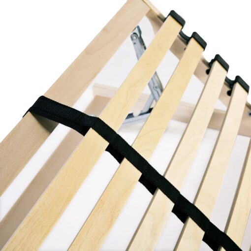 Slatted Bed Base without Mattress with 28 Slats 7 Zones 90x200 cm - Image 4