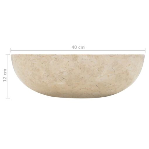 Sink 40x12 cm Marble Cream - Image 6