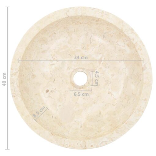 Sink 40x12 cm Marble Cream - Image 7