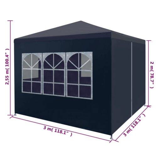 Party Tent 3x3 m Blue - Image 5
