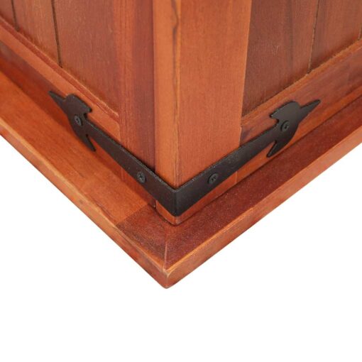 Storage Chest 60x25x22 cm Solid Acacia Wood - Image 6