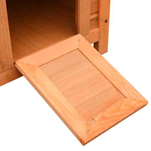 Cat House Solid Pine & Fir Wood 50x46x43.5 cm - Image 7